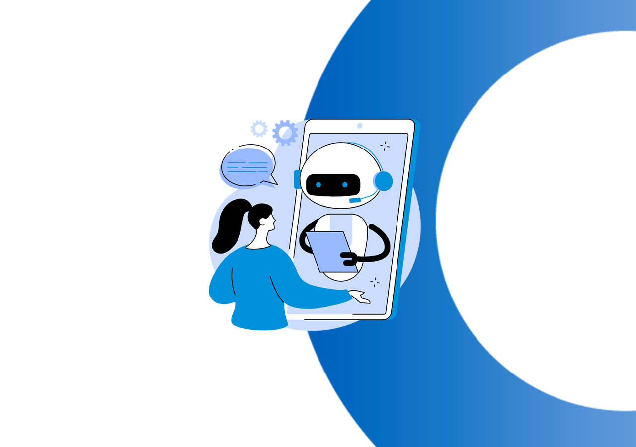 AI Chatbot chatting to lady out of phone