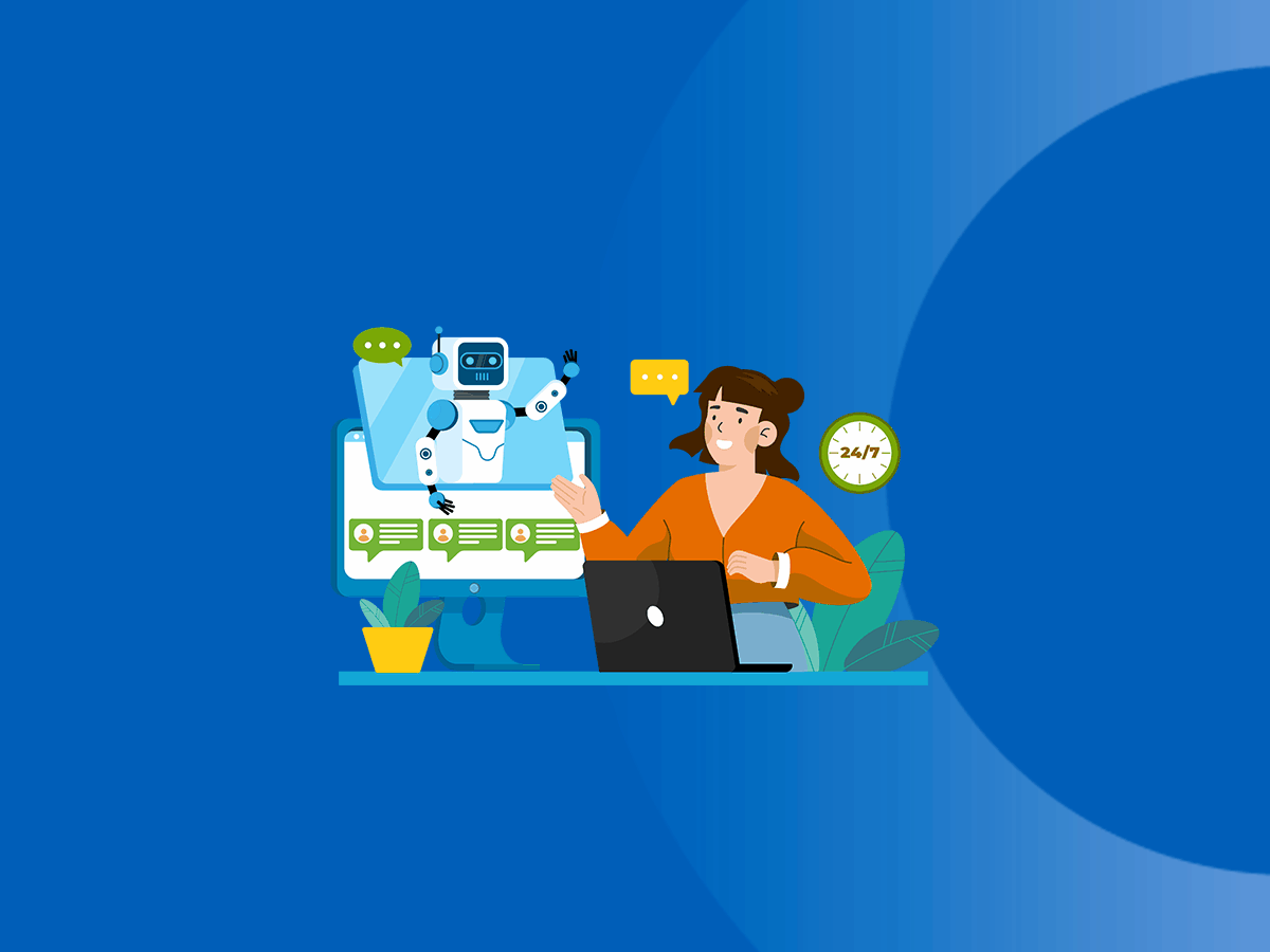 Chatbot coming out of computer